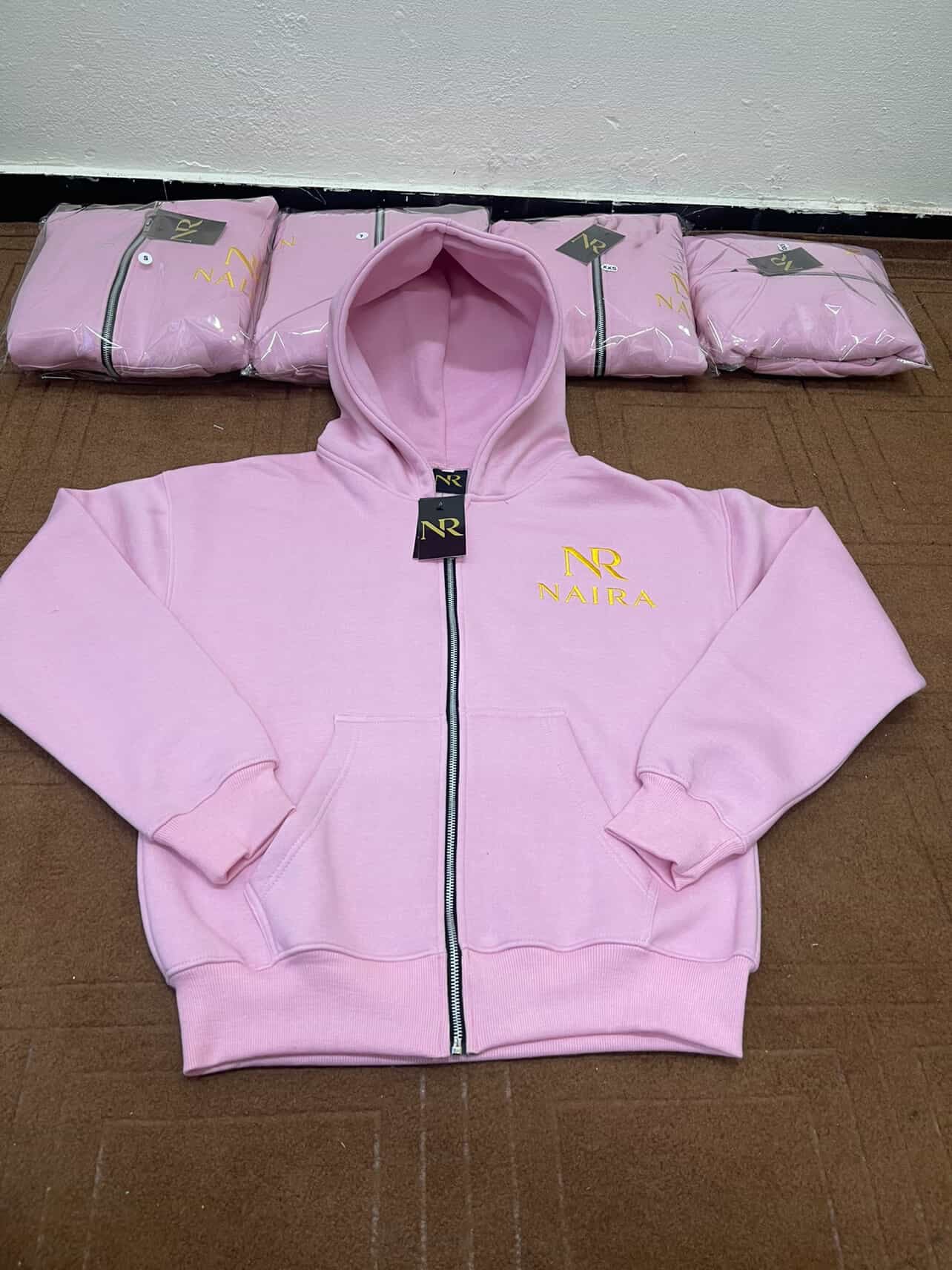 pastel pink hoodie